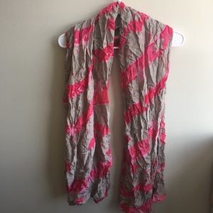 Pink and Brown Scarf